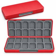 Game Card Storage Case Compatible With Nintendo Switch, 24 Game Card Slots & 24 Micro SD Card Slots, Portable Magnetic Protective Game Cartridge Organizer Travel Case - View 10