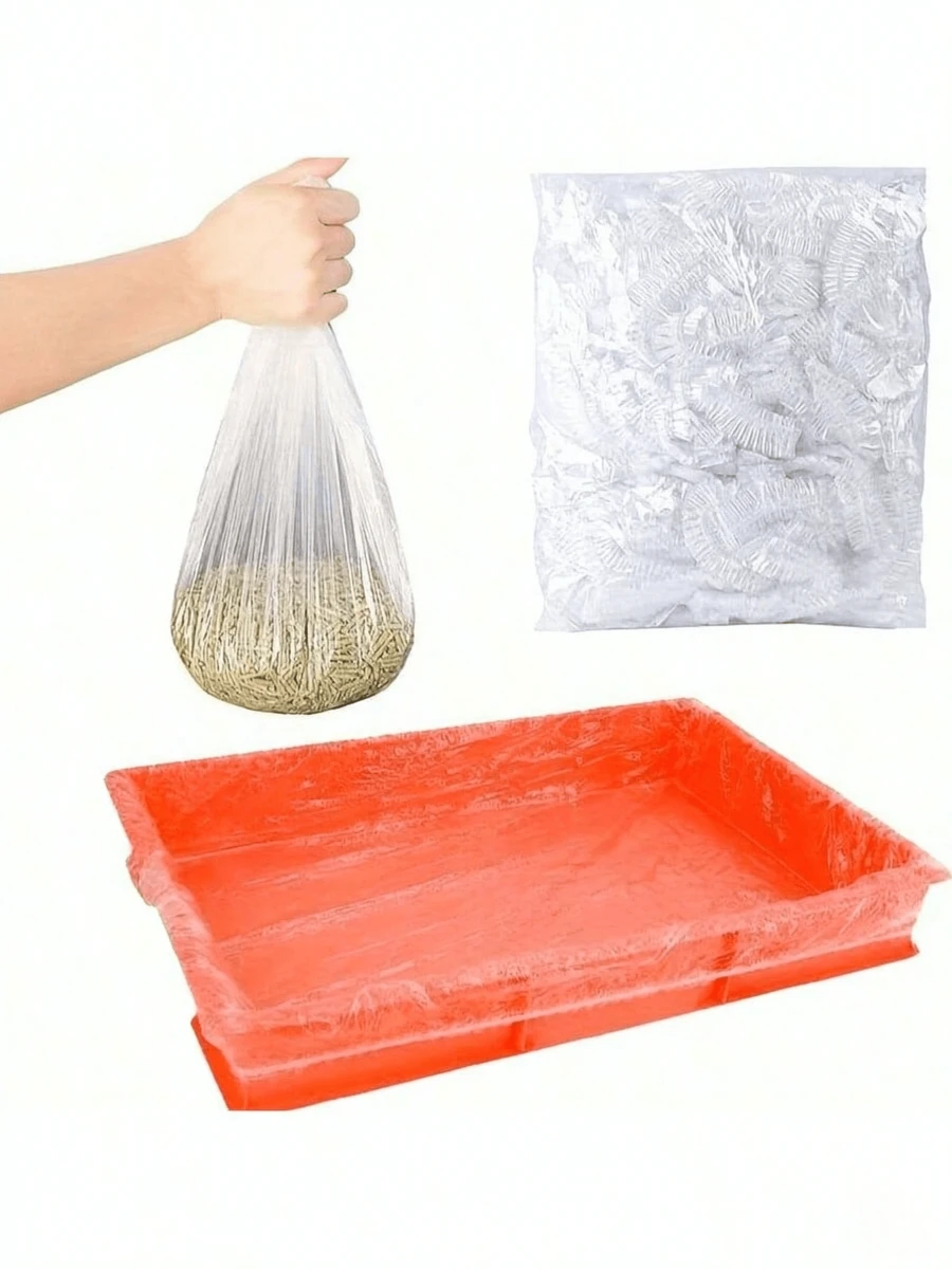 150/100/50/10pcs Elastic Plastic Film Rabbit Cage Liner, Pet Supplies, Leak-Proof Tray Pad - Disposable Urine Barrier Film - Suitable For Rabbit Cages, Pet Supplies And Tray Pads - Easy To Clean - Convenient And Time-Saving - Free Your Hands, Say Goodbye To Scooping
