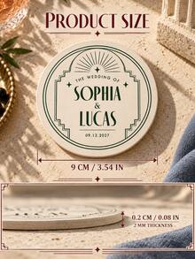 Custom Wedding Coasters Set Bulk,Personalised Wedding Coasters,Custom COCKTAIL Wedding Paper Coasters,New Home Gifts ,Party Table Decoration - Multicolor - View 4