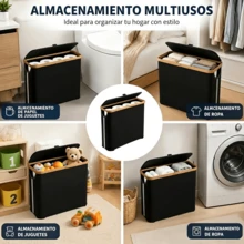 Storage Baskets - 2PCS Black - View 8