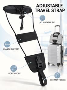 Fashionable Travel Luggage Strap - Adjustable Elastic Luggage Fixing Strap, Travel Essential, Portable And Lightweight, Sturdy And Durable, Stylish And Beautiful, Suitable For Home, Outdoor And Daily Use, Perfect For Summer And Holiday Travel - Multicolor - View 4