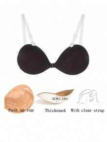 2/1-Piece Set Push-Up, Non-Slip, Anti-Sag Bra , Women's Lingerie & Accessories | Medium-Thick Padding (3cm) - Multicolor - View 8