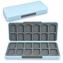 Game Card Storage Case Compatible With Nintendo Switch, 24 Game Card Slots & 24 Micro SD Card Slots, Portable Magnetic Protective Game Cartridge Organizer Travel Case - View 9