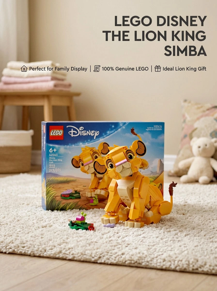 LEGO Disney Classic® Simba, The King's Lion Cub GIRLS FIRST 43243 - Multicolor - View 1