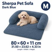 1pc Lambswool Pet Sofa Cushion, Soft Fleece Three-Sided Enclosure, Extended Front Pad Design, Cat And Small Dog Home Resting Bed, Suitable For Sofa, Bedside And Floor, 3 Colors And 2 Sizes Available - Multicolor - View 11