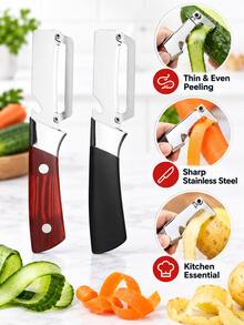 2-In-1 Vegetable Peeler & Bottle Opener, Multifunctional Kitchen Peeling Tool With Sharp Blade And Comfortable Handle, Fruit Potato Carrot Cucumber Peeler For Home Kitchen Food Prep - Multicolor - View 11