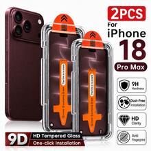 Pelindung Layar Kaca Tempered 9D Full Screen, Kompatibel dengan iPhone 18 Pro/18 Pro Max/17 Pro Max/17 Air/16 Pro Max/16E/15/14 Plus/13/12 Mini/11 Pro Max/X/XS Max, Aplikasi Film Penghilang Debu Otomatis, Definisi Tinggi dan Transparansi Tinggi, Anti Sidik Jari dan Anti Gores, 9H Tahan Ledakan yang Ditingkatkan, Pemasangan Cepat Bebas Gelembung, Perlindungan Tepi Cakupan Penuh, Pelindung Layar Ramah Casing Ponsel - Clear - View 8