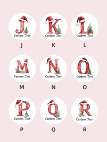 1/30/90/160pcs Customizable Pattern & Text Waterproof PVC Stickers, Personalized Round Christmas Stickers, Perfect For Gift Sealing, Holiday Envelope Decoration, Gift Box Embellishment, Background Decor, Great For Friends, Family, Partners, Party Hosts, Suitable For Snowy Christmas Theme Parties, Winter Family Gatherings, Weddings, Birthday Parties - Multicolor 1 - View 8
