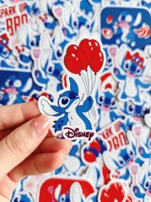Disney 50pcs Graffiti Cartoon Art Cool Stickers Pack, Halloween Christmas Decoration, Suitable For Adult Luggage, Water Bottle, DIY Notebook, Computer, Skateboard, Party Gift - Multicolor - View 3