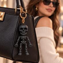 Skull Pendant Keychain Suitable For Matching With Bags - Multicolor - View 5