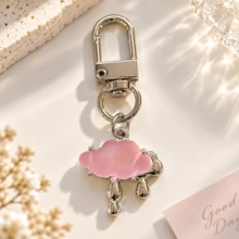 1pc/2pcs/6pcs Unisex Cute Alloy Inlaid Transparent Cloud Raindrop Lightning Pendant, Weather Series Bag Charm, Couple Gift, Luggage Accessory - Multicolor - View 8