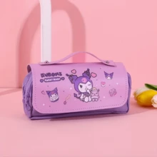Hasbro Sanrio Cartoon Stress Relief Pencil Case, Sanrio Black Cat Student Multi-Function Large Capacity Pencil Case - Multicolor - View 14
