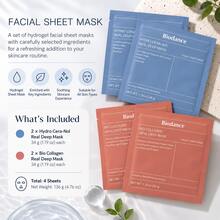Biodance Deep Mask Bundle 4 Pack Bio Collagen & Hydro Cera-Nol Korean Sheet Masks - Hyaluronic Acid - View 2