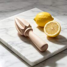Beech Wood Juicer Tool, Home Lemon Juicing And Flavoring Essential, Fruit Juice And Pulp Extractor, Pure Natural Beech Wood, One-Piece Molded, Manual Juicing Tool, Comfortable Grip, Easy And Convenient - Apricot - View 5