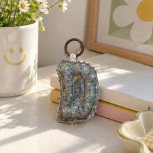 1 Pc Cute Fabric Letter Keychain Women Bag Accessory - Multicolor - View 5