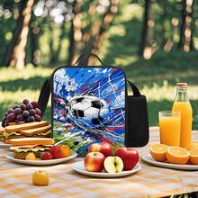 Tas Bekal Makan Siang Berinsulasi Motif Sepak Bola 2D, Tali Selempang yang Dapat Diatur, Kantong Jala Samping, Tempat Botol Minum, Kotak Bekal Portabel, Lapisan Dalam Kapasitas Besar, Isolasi Dingin dan Panas, Gaya Penggemar Olahraga, Cocok untuk Perjalanan, Piknik, Tas Penyimpanan Makanan Luar Ruangan, Tersedia Berbagai Warna - Bekal makan siang - View 9
