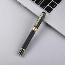 1 Pc Scrub Metal Pen, Lridium Tip Medium Size 0.5mm, Office School Students For Boy And Girl Daily Writing Best Fountain Pen - Black - View 7
