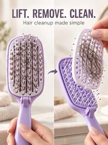 2pcs/1pc Foldable Self-Cleaning Comb, Portable Travel Comb, Space ...