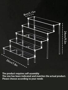 Caja de almacenamiento de cosméticos apilable para escritorio para el hogar - Negro - Ver 13