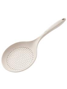 2/1pc White Large Silicone Hollow Soup Spoon, Heat-Resistant Long Handle Strainer, Suitable For Pasta, Dumplings, Noodles, Kitchen Soup Ladle - Multicolor - View 11