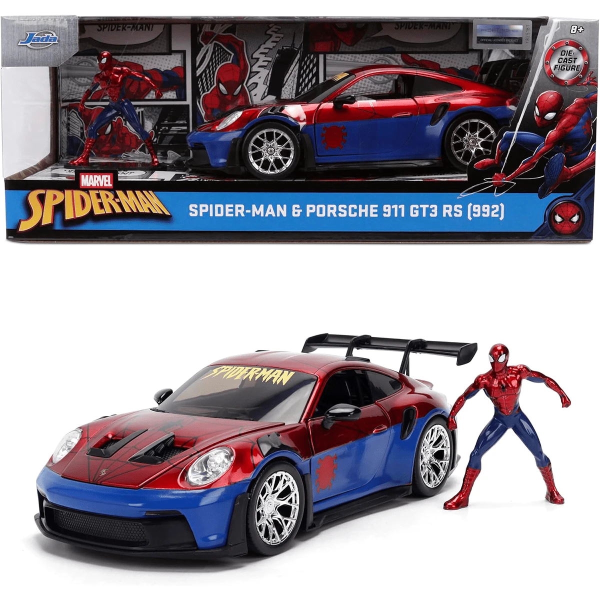 Simba JadaToys 1:24 合金壓鑄 911 GT3RS 跑車模型車 裝飾收藏展示禮品 - 跑車款B - 查看 1