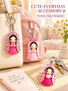 10pcs Keychain Set, Mary Backpack Charm, Unisex, Couple Pendant, Commemorative Gift, Car Keyring, Symbolizing Blessing & Grace, Believer Gift, Daily Use, Festival, Religious Souvenir, Ramadan, Party, Baptism, Wedding And Church Events - Multicolor - View 6