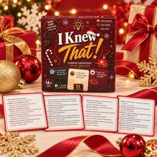 Fun Trivia Card Game, Christmas Themed Packaging, Multi-Category Knowledge Challenge And Interactive Q&A Board Game, Suitable For Family Gatherings, Friends Parties, Game Nights And Holiday Gifts - Multicolor - View 3