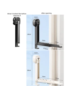 吸盤伸縮衣物晾曬架 免鑽孔可折疊可調節晾衣桿 小型可延伸桿 適用於各種衣架、毛巾、浴室衣物、陽台、室內窗戶、壁掛式衣架、晾衣架、學校宿舍、出差旅行、戶外晾曬、衣櫃收納、櫥櫃、浴室毛巾桿、收納櫃、省空間懸掛收納架 - 彩色 - 查看 11