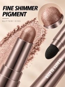 beauty glazed Waterproof Eyeshadow Stick, Pearlescent Shimmery Makeup Effect, Long-Lasting And Smudge-Proof, Non-Clumping, High Color Payoff, Comes With Smudger - #02 - View 8