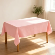 1/5 Packs Pink Plastic Disposable Tablecloths, 137x183cm Light Pink Disposable Rectangular Tablecloths, For Parties, Birthdays, Weddings, Picnics, Home Kitchen Dining Party Table Decorations - C-pink - View 7