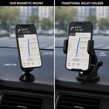 1/2/3PCS 3.6cm Magnetic Mount, Strong Hold Anti-Drop, 360° Rotation Adjustable Angle, Precision-Crafted Aluminum Alloy, Phone Tablet Compatible, No Drilling/Tools, Magnetic Adhesive Pads Included, Commute, Road Trip, Fall Travel, Holiday Gift - A - View 8