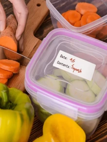 125/250/375pcs 125pcs/Roll Food Storage Labels, Suitable For Refrigerator, Jam Jars And Food Storage Containers, Can Be Used For Labeling Name, Category, Pricing And Sequence Number - Multicolor - View 4