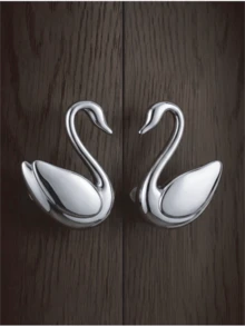 1pc Elegant Creative Swan Luxury Cabinet Drawer Door Handle Wardrobe Drawer Pull - 2717 - View 1