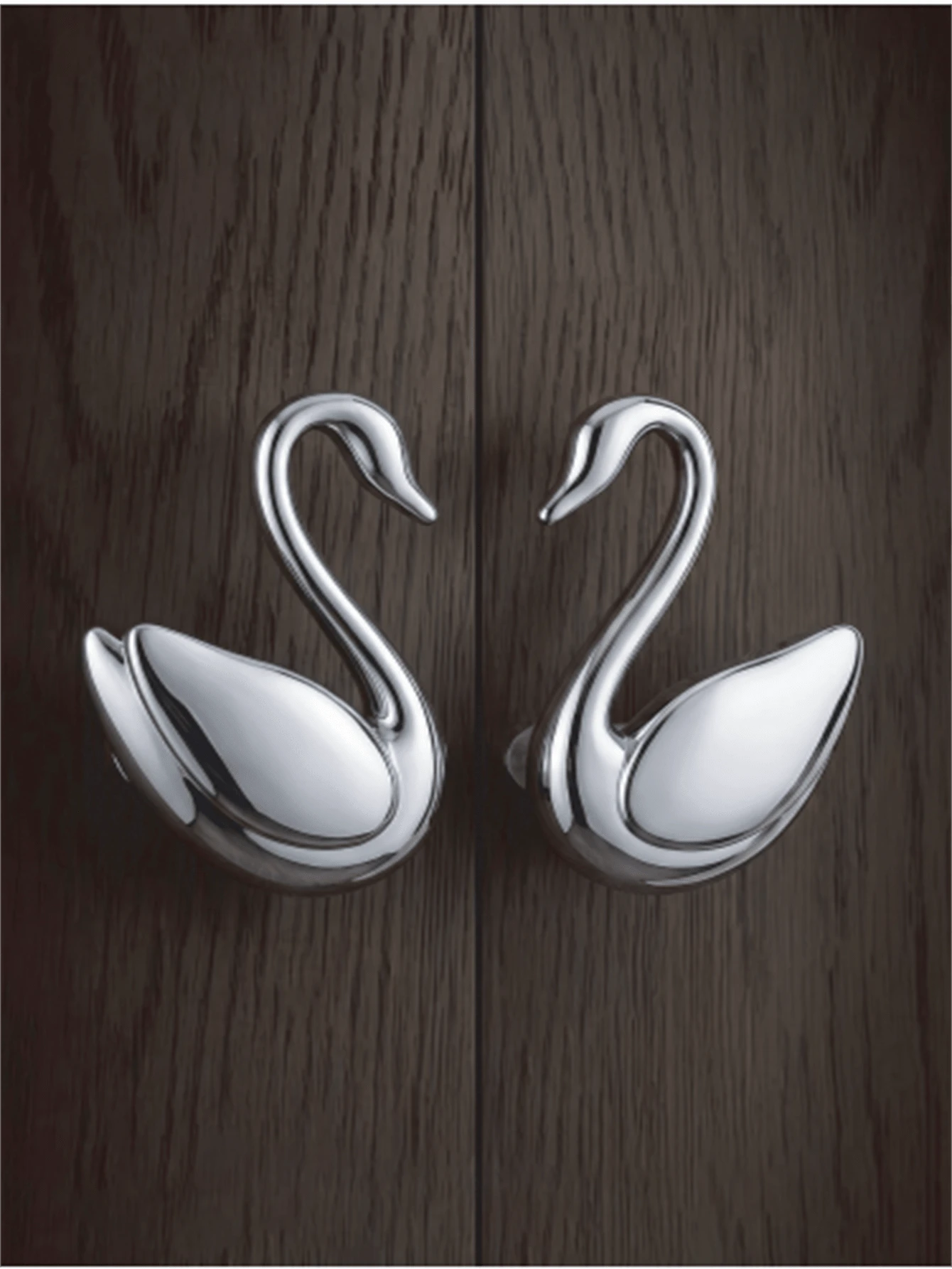 1pc Elegant Creative Swan Luxury Cabinet Drawer Door Handle Wardrobe Drawer Pull - 2717 - View 1