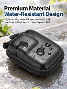 Action Camera Storage Bag 10x7x4cm EVA Hard Shell Mini Camera Storage Pouch, Soft Lining Dual Zipper, Compact Portable Travel Storage Bag, Suitable For Action Cameras And Small Accessories, Outdoor Photography, Backpack, Luggage, 5 Colors Available - View 7
