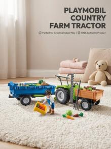 Playmobil Country Traktor Mit Hänger BOYS FIRST 71249 - Multicolor - View 1