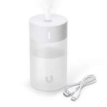 Unico Humidificador de aire de 260 ml, luz RGB con degradado de 7 colores, apagado automático, ideal para dormitorios, oficinas, plantas y hogares. Humidificador universal (blanco). - Blanco - Ver 7