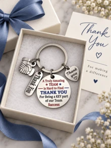 A Truly Excellent Team "Exquisite Keychain And Bag Accessories, Inspirational Quotes, Creative Workplace Gifts - Multicolor - View 7