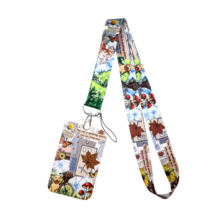 1 Piece Vintage Collage Print Lanyard With Card Holder, Cute Dog Mushroom Butterfly Pattern ID Badge Holder For Student Office Work, Cute Gift - Multicolor - View 13