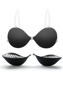 2/1pc Set Push-Up Non-Slip Bra, Thick Padded Lining Design For Small Bust, 5cm Thick Padding - Multicolor - View 10