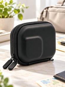 Action Camera Storage Bag 10x7x4cm EVA Hard Shell Mini Camera Storage Pouch, Soft Lining Dual Zipper, Compact Portable Travel Storage Bag, Suitable For Action Cameras And Small Accessories, Outdoor Photography, Backpack, Luggage, 5 Colors Available - View 12