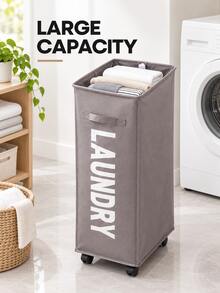 Large Capacity Collapsible Storage Basket - Foldable, Portable, Mesh - Perfect For Storing Dirty Clothes - Collapsible Mesh Laundry Basket With Handles, Suitable For Bedroom, Bathroom, Dorm, Travel, RV And Small Apartments. Clothing Organization And Storage. - Multicolor - View 5