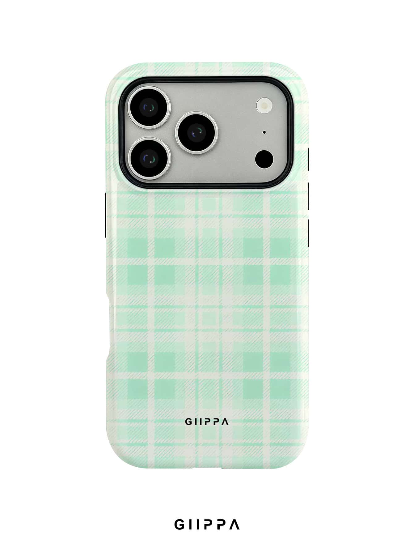 GIIPPA 1件綠色格紋圖案設計手機殼,適用於Phone 17 Pro Max,相容Phone 16 Pro Max、15 Pro Max、14 Pro Max,韓系高端時尚趣味手機殼,適合11/12/13/14/15/16 Pro Max Plus,男女皆宜的優雅設計,聖誕節、情人節、復活節、婚禮季與生日送女友的完美禮物! - 綠色 - 查看 1