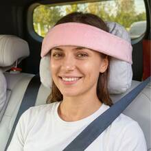 Adjustable Car Headrest Strap - Travel Headrest To Prevent Head Nodding And Neck Pain - Includes Soft Sleep Eye Mask - Portable Foldable Neck Stabilizer For Long Trips (Pillow Not Included) - Multicolor - View 1
