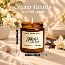 Cinnamon Roll Scented Candle, Baking-Inspired Food Lover Candle, Cozy Home Fragrance, Suitable For Kitchen, Bedroom And Living Room Decor, Sweet Gift For Women - Brown Large - View 6