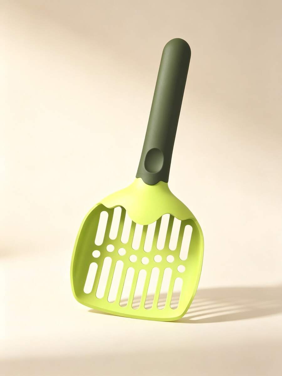 Dual-Color Cat Litter Scoop, Large Hole Sieve With Hanging Hole, Wide Scoop Surface, Space-Saving Hanging Design, PP Material