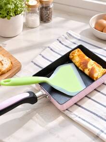 Random 2/1pc Silicone Wok Spatula, Translucent Kitchen Frying Spatula, Cabinet Cookware, Home Cooking Wide-Mouth Slotted Spatula - Multicolor - View 11