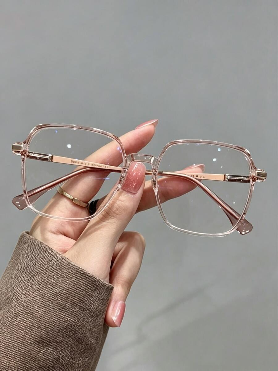 Women's Casual Versatile Eyeglasses Suitable For Daily Wear - Brown - View 1