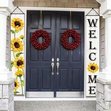 2D Flat 2D Flat 2D Flat, 2D Flat 1pc, 2D Flat Welcome, Polyester Material. This Sunflower Theme - Sunflower Theme - View 6