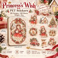 Christmas Box Series Tin Box Stickers, Christmas Theme Cute Girl Planner Stickers, DIY Decorative Stickers - Multicolor - View 2